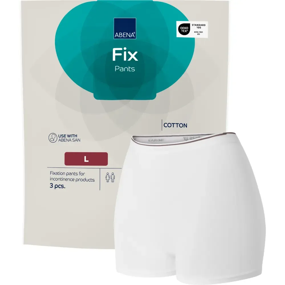 Abena Fix Cotton Fixation Pants L - box of 10 bags of 10 units