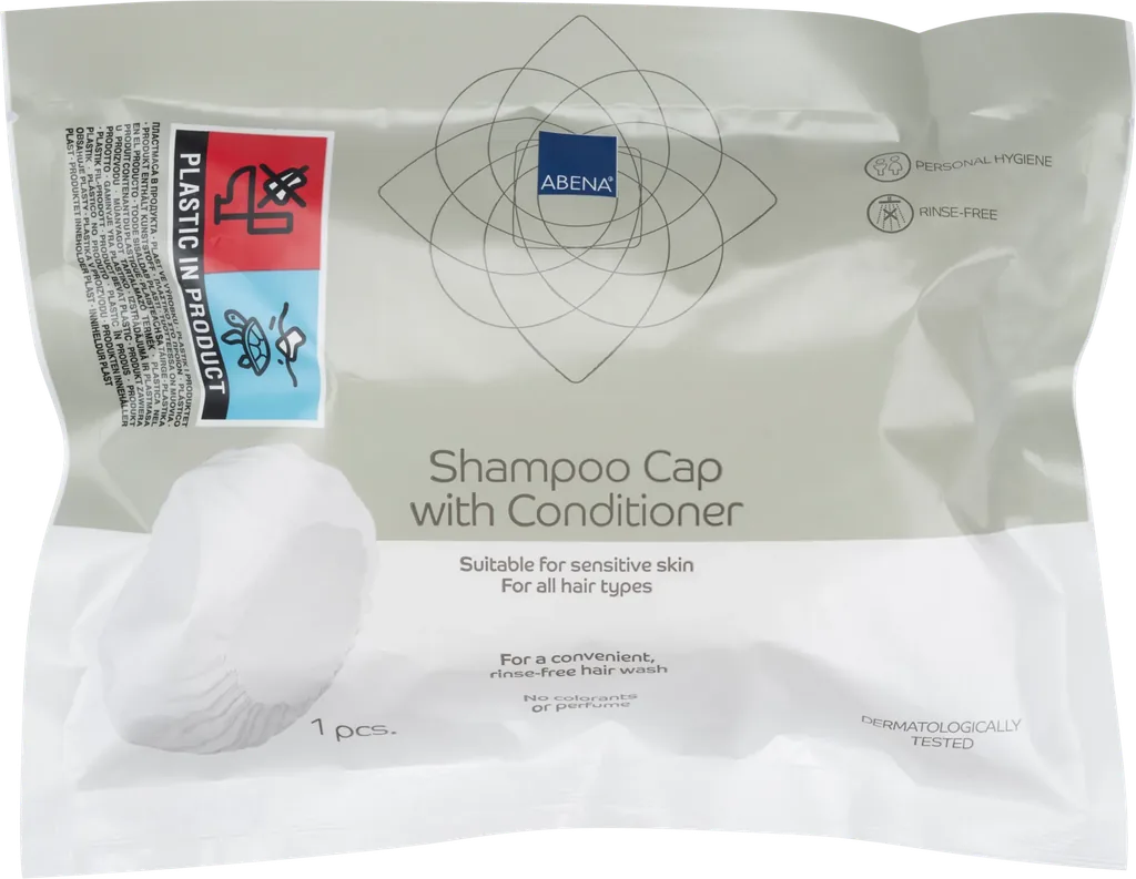Abena No-Rinse Shampoo & Conditioner Cap – box of 30 x 1 unit