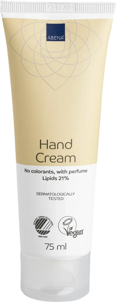 [7770] Abena Crema de Manos 21 % Lípidos - con perfume – caja de 12 tubos x 75 ml