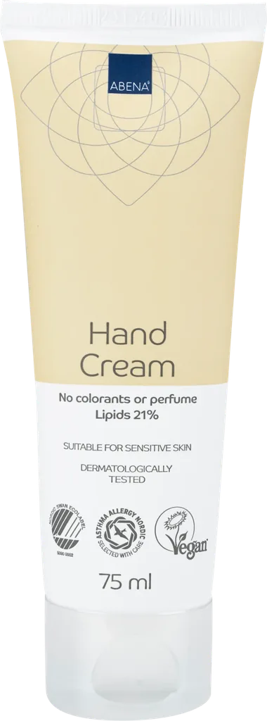 [6962] Abena Crema de Manos 21 % Lípidos - sin perfume – caja de 12 tubos x 75 ml