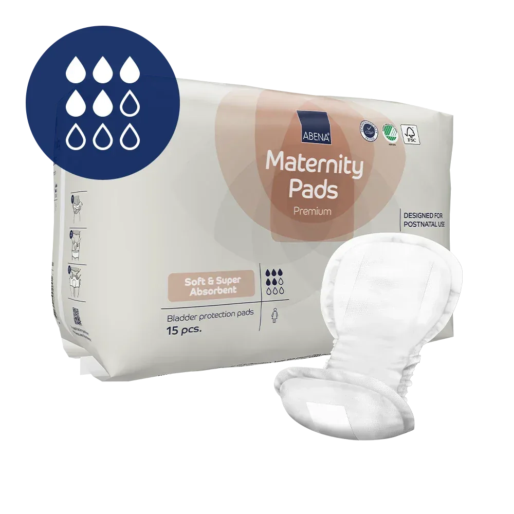 [1000022654] Abena Maternity Sanitary Pads - box of 18 bags x 15 units
