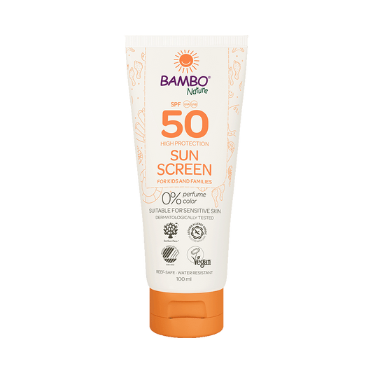 Bambo Nature crema solar SPF50 - caja de 6 tubos x 100ml