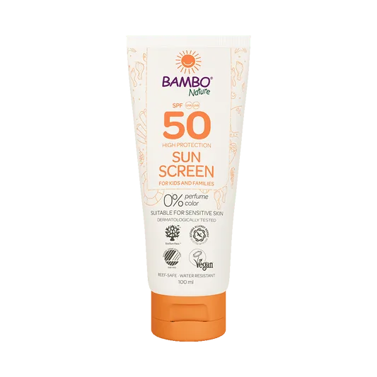 [1999909779] Bambo Nature sunscreen SPF50 - box of 6 tubes x 100ml
