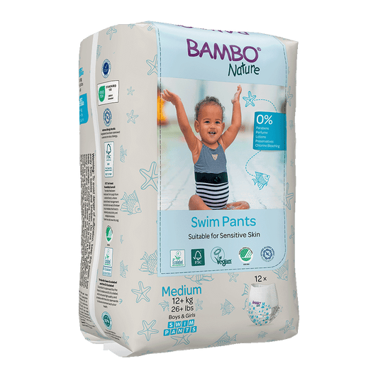 Bambo Nature swim diapers M (+12kg) - box of 10 bags x 12 units