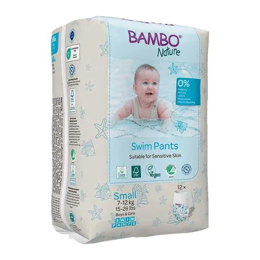 Bambo Nature swim diapers S (7-12kg) - box of 10 bags x 12 units