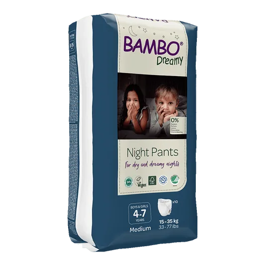 Bambo Dreamy night pants M (15-35kg) - box of 6 bags x 10 units