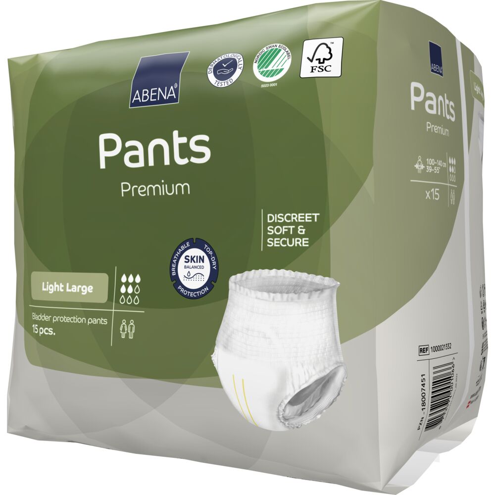 [1000021332] Abena Pants Premium Light talla L - caja de 6 bolsas x 15 uds