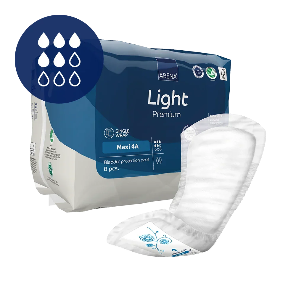 Abena Light Maxi 4A - caja de 6 bolsas x 8 uds