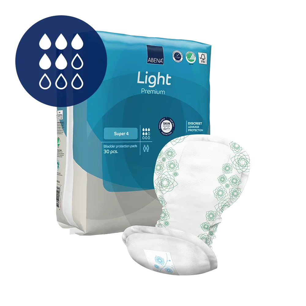 Abena Light Premium Super 4 - caja de 9 bolsas x 30 uds